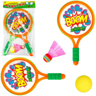 Бадминтон детский (2 ракетки,мяч,воланчик) Т59929 Бадминтон детский (2 ракетки,мяч,воланчик) Т59929