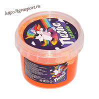 Слайм с шариками оранжевый 90гр. 00143 (ИП) Слайм с шариками оранжевый 90гр. 00143 (ИП)