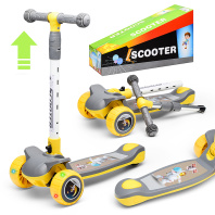 Самокат 3-х колесный желтый U001195Y