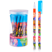 Centrum Ручка гелевая Аниме Подружки со стираемыми чернилами синяя (48шт/уп) 70538 