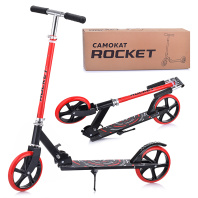 Самокат 2-х колесный ROCKET красный R0065 