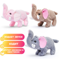 Мягкая игрушка Слон на батарейках 00-6147 Мягкая игрушка Слон на батарейках 00-6147