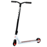 Самокат трюковый ROCKET бело-красный R0064