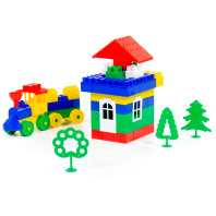 Конструктор Строитель малый 66 элементов 0590 Конструктор Строитель малый 66 элементов 0590