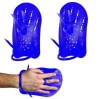 Лопатки для плавания SP-02 синий, L Лопатки для плавания SP-02 синий, L