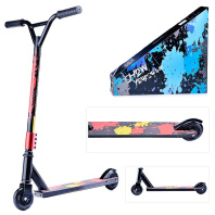 Самокат 2-х колесный трюковый красно-желтый U038418Y 