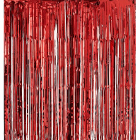 Дождик красный 200 см S1332-2 